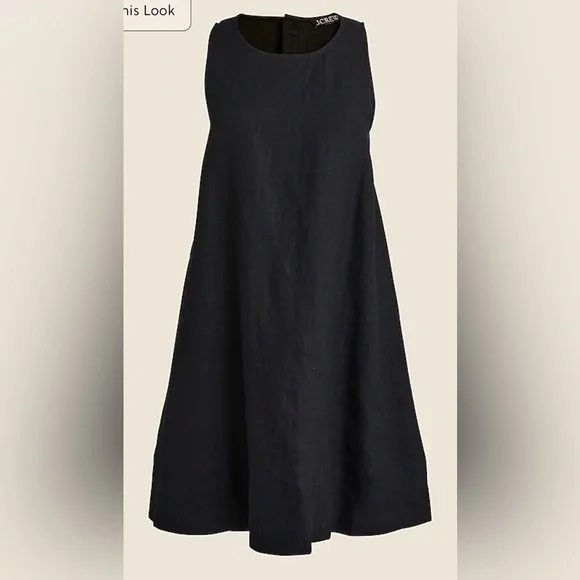J.Crew Maxine button-back dress in linen - Picture 4 of 8